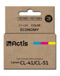 Tusz ACTIS KC-41R (zamiennik Canon CL-41/CL-51 Standard 18 ml kolor)