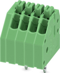 PCB terminal, 4 pole, pitch 2.5 mm, AWG 24-20, 2 A, push-in, green, 1990025