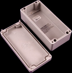 Polyester enclosure, (L x W x H) 160 x 75 x 55 mm, gray (RAL 7046), IP66, 1590ZGRP083