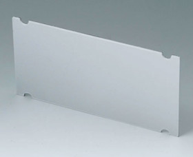 Front plate, aluminum, (L x W) 141.8 x 71.6 mm, gray, A9195301