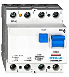 Wyłącznik różnicowoprądowy 100A/3+n/300mA/typ AC,10kA Seria BC