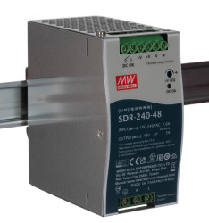 Zasilacz szyny DIN U wy 48V dc I wy 5A U we 88 → 264V ac MEAN WELL 240W impulsowy