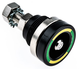 Gniazdo testowe Żeński typ Złącze testowe Zielony/żółty Staubli rozmiar 6 mm