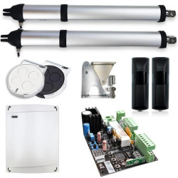 Zestaw do bramy skrzydłowej Safe SLIM300 do 8 mb (fotokomórki + 2xpilot)