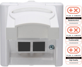 109902001 BLUE ELECTRIC surface-mounted wet room empty housing for 2 CAT m