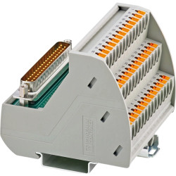 Transfer module, 37 pole, 2 A, 25 V, 2903783, VIP-3/PT/D37SUB/M