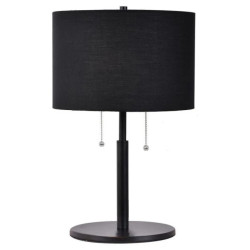 Lampa stołowa Fogo czarna 2xE27 Light Prestige