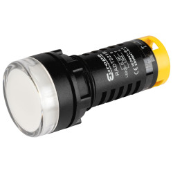 Europa Components RADT221B 22mm LED Pilot Light Test White 24V AC/DC