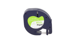 Taśma Lt 59421 Do Drukarki Dymo 12Mm 4M Biała Taśma Czarny Nadruk