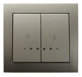 KIER Łącznik żaluzjowy z podświetleniem satyna light ŁP-7WS/45