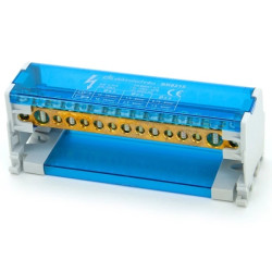 Blok rozdzielczy mostek na szynę TH listwa 2x15 ELS Elektrotechnika BR8215