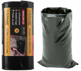 Worki na gruz śmieci budowlane mocne 240l 10szt. SCHMITH