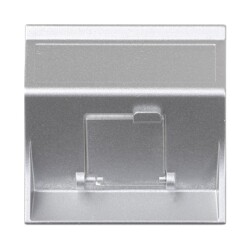 Plakietka teleinformatyczna SIMON 500, aluminium, 50x50mm