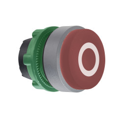 Łeb przycisku, Ø 22 mm, IP66, IP67, kolor: Czerwony Sprężyna powrotna, Schneider Electric, Harmony 22 mm