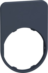 Label holder, 40 x 60 mm, unlabeled, for Harmony XB4F/XB5F, ZBYFP6101