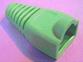 Osłona wtyku 8p8c (RJ45) 6mm zielona