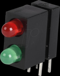 18012831 LED module, green/red, 3 mm, 20 mcd, 60°