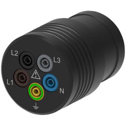 Sch&#xFC;tzinger SA 8713 Test Lead Adapter 5-Pin CEE Plug 32A Black