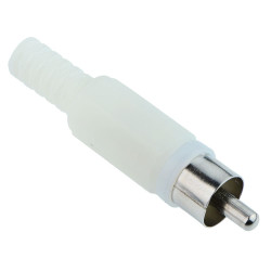 White RCA Phono Plug