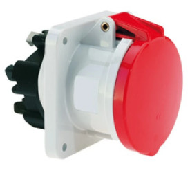 Gniazdo tablicowe Quick-Connect TE proste 63A 5p 400V 6h IP44 130114