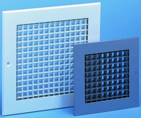 Kratka, Srebrny, Aluminium, 450 x 450mm 32mm