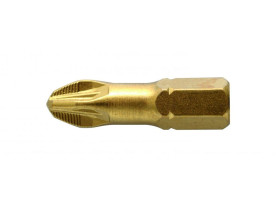 Końcówki wkrętakowe PZ3 25mm stal S2 radełkowane 5 szt. HT1S386 HOEGERT