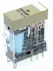 G2R-2-SD DC24(S), Przekaźnik, DPDT (2 styki), napięcie cewki 24VDC, obciążenie styku max. 5A, dioda rozładowcza, OMRON, G2R2SDDC
