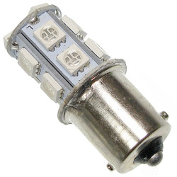 Dioda LED BA15S 13SMD5050 czerwo czerwona 1-włóknowa