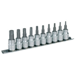 Sealey AK6207 Trx-star Socket Bit Set 3/8&quot;sq Drive 10pc