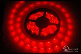 TAŚMA LED 5050 150LED/5m 12V CZERWONY WODOODPORNA