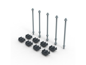 XL3s zestaw adapterów do szyn cu 80-120x10 mm 339939 LEGRAND