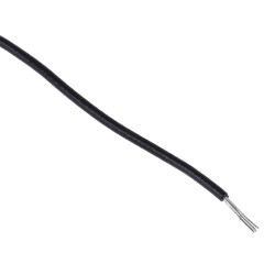 Przewód montażowy 0,2 mm² Czarny Alpha Wire SR-PVC 24 AWG 300 V dł. 30m 7/0,20 mm +80°C Lista UL