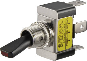 TRU COMPONENTS 1587694 Przełącznik samochodowy TC-R13-423L GELB, 1 x wył/wł, 12 V/DC, 30 A