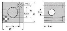 Turck 6873019 FCI-1/2-1/4-1/4-A4, 1 szt.