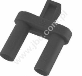 2019-S-SW Mostek izolowany, raster 19mm, 2x wtyk izolowany 4mm, czarny, ELECTRO-PJP, 2019-S-N