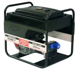 Agregat prądotwórczy 1-fazowy synchron 5,6kW 24,3A IP23 Honda GX390 duży zbiornik paliwa FH 6001 T