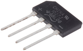 Mostek prostowniczy Jednofazowy 4A 600V Połączenie silikonowe GBL