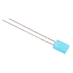 Blue Rectangle 2x5mm Diffused LED 270mcd 130°