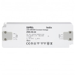 Zasilacz 24V 2,1A 50W slim DC ZNS-50-24 ZAMEL