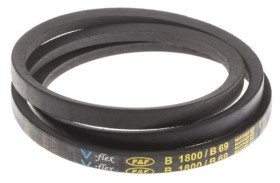 Pas napędowy, profil B, materiał: PET, guma, 17mm x 11mm x 1.75m, RS PRO