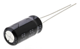 Kondensator 1000μF 16V dc Radialny, Otwór przelotowy RS PRO roztaw: 3.5mm 8 (Dia.) x 16mm