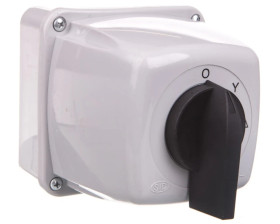 Łącznik krzywkowy 0-gwiazda-trójkąt 5P 25A w obudowie IP65 Łuk 25-23 922514