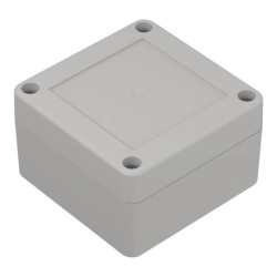 ZP75.75.45JH TM ABS - Obudowa hermetyczna ZP75.75.45 jasna z uszczelką i tulejkami mosiężnymi ABS