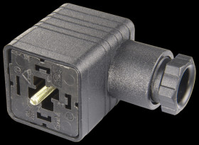 GDM 3011 SCHWARZ 3-pin +PE rectangular connector, PG11