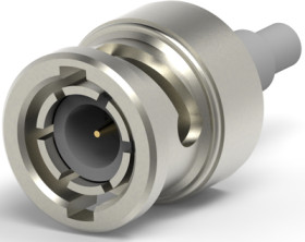 BNC plug 50 Ω, RG-174, RG-188, crimp connection, straight, 1-5227079-6