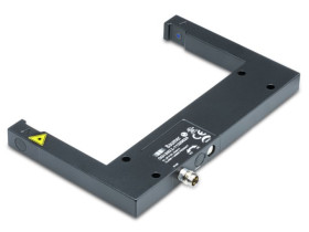 Czujniki fotoelektryczne Czujnik wideł widełkowy Baumer NACISNĄĆ/POCIĄGNĄĆ zakres 120 mm Światło laserowe