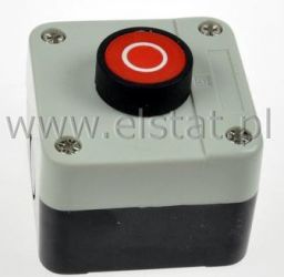 Przycisk chwilowy czerwony w obud. NC SALB112