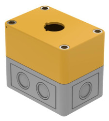 Obudowa kasety sterowniczej EAO 1-otworowa Ø 22.3mm Szary 4