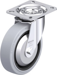 Blickle 945806 L-POEV 125XKA-SG-FA Rolka obrotowa z blachy stalowej Średnica koła: 125 mm Maksymalne obciążenie: 250 kg