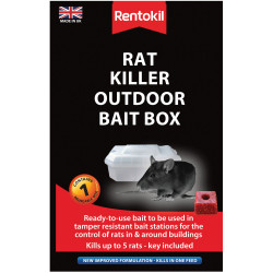 Rentokil PSR71 Rat Killer Outdoor Bait Box